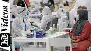 Combating Covid 19 Dh50 Test At Dubai Abu Dhabi Border Youtube