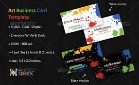 Add your photos or choose from over a million stock images from our library. Art Business Card Template By Colorx Graphicriver