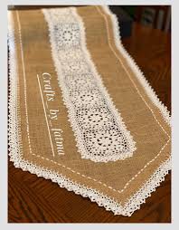 Vintage Crochet Table Runnerfarmhouse Table Runnervintage Etsy In 2020 Crochet Table Runner Crochet Rug Patterns Vintage Crochet