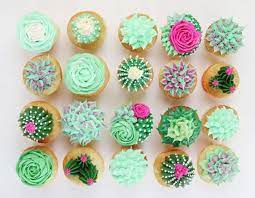Create cupcakes identical to real plants! Succluent Cupcakes Video I Am Baker