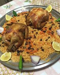 دجاج شواية وأرز بخاري