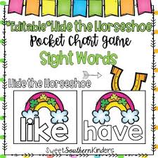 March Pocket Chart Game Bundle Alphabet Numbers Sight Words