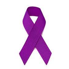 Cancer of the bladder uses a blue, yellow, and purple ribbon for recognition. Peel Stick Purple Grosgrain Awareness Ribbons 10 Pack