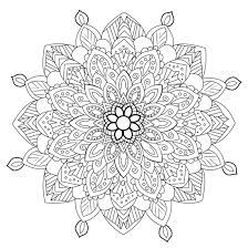 Mandala Anti-stress fleuri - Mandalas sur le thème des Fleurs et végétation