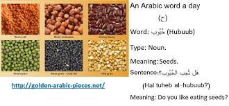 Learning Arabic Msa Fabiennem Red Lentil Black Chickpeas Kidney Beans
