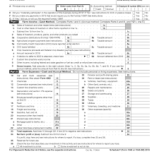 When To File An Irs Schedule F Form