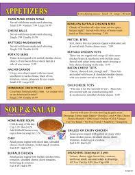 Family Table Menu In Eagle Grove Iowa Usa
