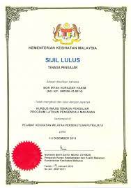 Whatsapp customer service isnin~ jumaat / jam 0900 pagi ~0500 petang. Sekolah Latihan Pengendali Makanan Selangor Kronis M