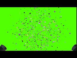 Confetti Green Screen Effect Mp4 Youtube Greenscreen Green Screen Video Backgrounds Green Background Video