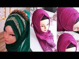 Ozel Gun Sal Baglama Zikzak Modeller Youtube Arab Fashion Hijab Tutorial Modesty Fashion