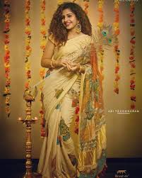 Kerala set mundu blouse designs yeppe digitalfuturesconsortium. Trend Alert Styling The Kerala Kasavu Saree Wedmegood