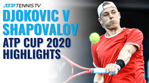 Like father like son #djokovic pic.twitter.com/9nljueod2d. Novak Djokovic Vs Denis Shapovalov Atp Cup 2020 Extended Highlights Youtube