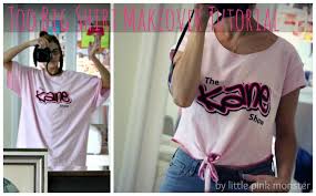 How To Make A Too Big T Shirt Smaller Cuter Something You Ll Actually Wear In 2020 Shirt Refashion T Shirt Diy Tshirt Refashion
