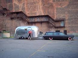 62 Airstream Globe Trotter 62 Chevy Impala Wagon Vintage Travel Trailers Vintage Trailers Classic Campers
