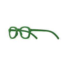 Model 01 Natural Green 3d Printed Eyewear Sunglass Lenses Metal Frame Glasses Square Face Shape