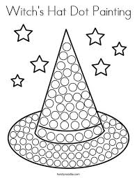 But do you know what each color means? Witch S Hat Dot Painting Coloring Page Twisty Noodle Halloween Classroom Halloween Preschool Halloween Kindergarten