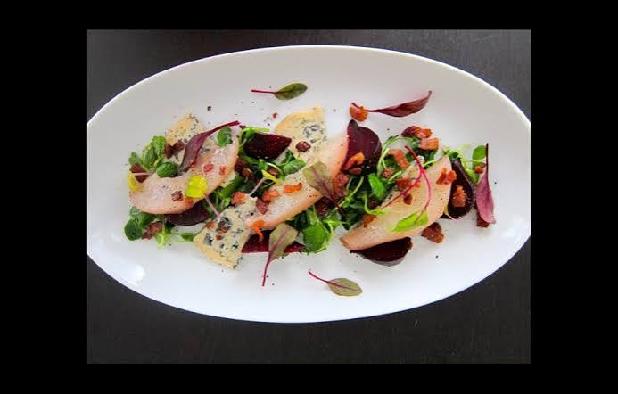 Poached Pear Salad (Sea Meat)