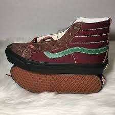 As only the second model featuring the recognizable marker formerly known as the &ldquo;jazz stripe,&rdquo; Vans Sk8 Hi Skateboard Shoes Burgundy Green And Brown Suede Sz Men 8 Women 9 5 Vans Sk8 Brown Suede Vans