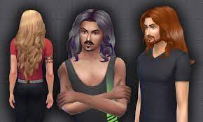 Mystufforigin Curly Wings For Males Sims 4 Hairs Long Hair Styles Men Sims 4 Hair Styles