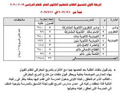 تنسيق المرحلة الثانية ، بدأت عمليات التنسيق للمرحلة الثانية من الثانوية العامة، حيث يمكن لجميع الطلاب تسجيل رغباتهم من خلال الدخول على وقع التنسيق بوابة الحكومة المصرية، وتعد بوابه خريجي الشهادة الثانوية العامة. Ø¨Ø§Ù„ØµÙˆØ± Ù†Ù†Ø´Ø± ØªÙ†Ø³ÙŠÙ‚ Ù…Ø¯Ø§Ø±Ø³ Ø§Ù„Ø«Ø§Ù†ÙˆÙŠØ© Ø§Ù„Ø¹Ø§Ù…Ø© 2019 2020 Ø¨Ø§Ù„Ø¨Ø­ÙŠØ±Ø© ÙˆØ·Ù†Ù‰