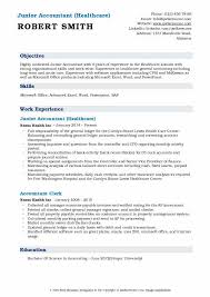 Your resume objective should outline any previous work experience in accounting as well as any responsibilities relevant to the position you're hoping to land. Junior Accountant Resume Samples Qwikresume