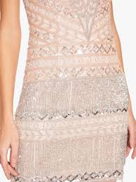 Adrianna Papell Beaded Fringe Mini Dress Shell Beaded Fringe Dress Dress Shapes Fringe Dress