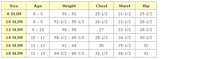 14 unusual size chart for childrens clothing