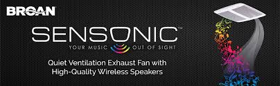 Broan spk110 sensonic speaker fan. Amazon Com Broan Nutone Spk110 Sensonic Bathroom Exhaust Fan With Bluetooth Speaker Energy Star Certified 1 0 Sones 110 Cfm White Standard Home Kitchen