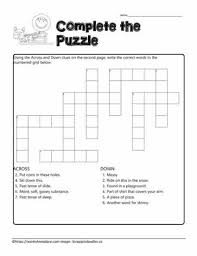 Themed crossword puzzles with a human touch. Crossword For All Blend Worksheets