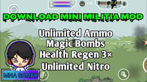Download mini militia unlimited health,ammo,weapon,life,flying mod apk from minimilitia.com. Cara Download Mini Militia Mod Peluru Keluar Banyak Dan Bomb Keluar Banyak Youtube