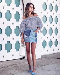 Clothes passion for fashion spring fashion skirt pattern fashion post floral skirt style spring. These Denim Skirt Outfits Will Make You Become A Headturner Just The Design