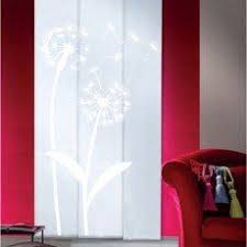 Lot De 3 Panneaux Japonais Pissenlit Blanc 250 X 50 Cm