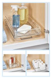 Idesign Clear Undersink Sliding Tray Bed Bath Beyond In 2020 Under Bathroom Sink Storage Under Bathroom Sinks Bathroom Sink Storage