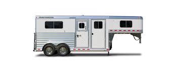 Discover new & used horse trailers for sale in texas on america's biggest equine marketplace. Gooseneck Two Horse Straight Load Aluminum Horse Trailer Elite Custom Aluminum Horse And Stock Trailers