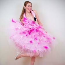 Bjork Swan Dress Costume This Flamingo Costume Was Inspired By Bjork S Swan Dress And 1950 S Prom Frocks Flamingo Costume Halloween Rave Outfits Pink Flamingo Dress