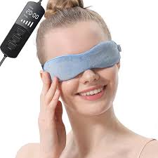 Heated Eye Mask Cordless for Dry Eyes, USB Eyes Heating Pad, Rechargeable,  Real Silk, Sleep Mask for Men Women, Warm Eye Compress for Relief Stye,  Blepharitis, Chalazion, Eye Fatigue or MGD :