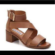 Steve madden camel suede multi strap sandal 39. Steve Madden Shoes Steve Madden Raeleen Cognac Tan Strappy Sandal 6 5 Color Brown Tan S Low Block Heel Sandal Steve Madden Shoes Gladiator Sandals Heels
