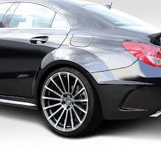 Amazon Com Extreme Dimensions Duraflex Replacement For 2014 2015 Mercedes Cla Class Black Series Look Wide Body Rear Fenders Wide Body Body Kit Black Series