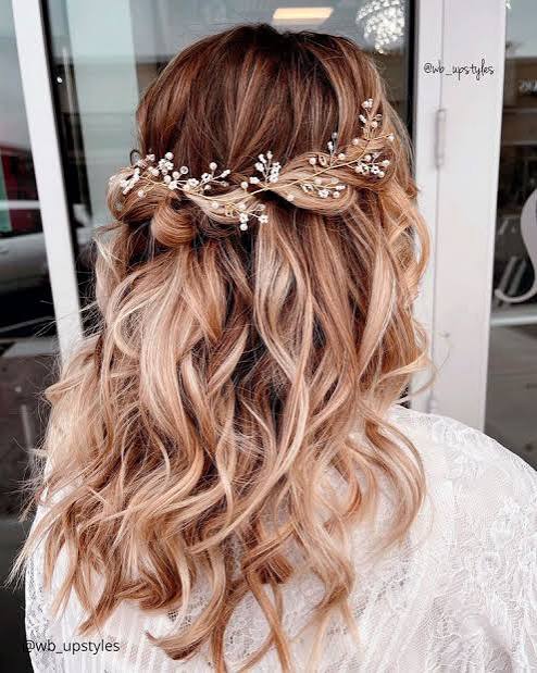 Half-Up, Half-Down Wedding Hairstyles: 57 Looks [2024 Guide]