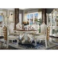 Bedroom furniture beds bedroom sets headboards bed frames dressers & chests nightstands armoires & wardrobes mattresses kids beds. Picardy Round Dining Room Set By Acme Furniture Furniturepick