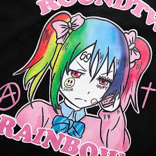You can edit any of drawings via our online image editor before downloading. Buy 1 Rainbow Anime Girl Anarchy Loose Hoodie