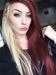 Lighten your hair first to achieve a more vibrant color. Best Double Hair Color Ideas For Summer Split Dyed Hair Two Toned Hair Hair Styles