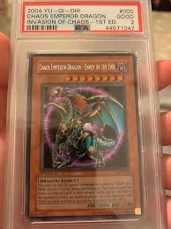 Chaos emperor dragon envoy of the end ultimate rare. Ebay Auction Item 174225680819 Tcg Cards 2004 Yu Gi Oh Ioc Invasion Of Chaos