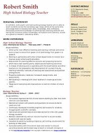 Practical experience in management gained through several university projects, which involved coordinating tasks between different team 4 sections to replace work experience with examples. Biology Teacher Resume Samples Qwikresume