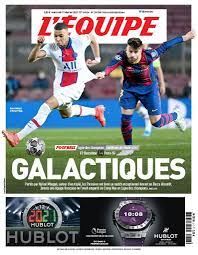 L'équipe actuelle est composée de. The Cover Of L Equipe On Wednesday Soccer