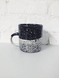 Black And White Coffee Mugs Speckled Mug Black And White Porcelain Coffee Mug Ceramic Mugs Pottery Ceramics