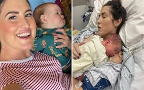 Agony as mum discovers she is dying while in labour with son