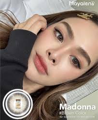 Madonna Brown 💯 ——————————— 🌸 លេន 1 ខែ 🖤 ប្រេន Maya Lens 💯1 គូ 7.5$ 🌝  ទំហំអង្កត់ផ្ចិត (DIA): 14.5mm 💦 ជាតិទឹកក្នុងលេន (Water Content): 55%  🙆‍♀️UV protection ☎️ ឆាតមកឥឡូវនេះ សំរាប់ ...