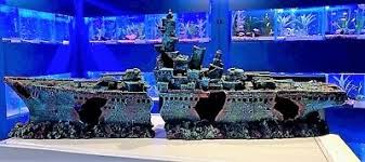 Find the latest fish tank decor ideas. 73cm 2 Piece Shipwreck Frigate Big Aquarium Ornament For Large Fish Tanks Fr1 Ebay