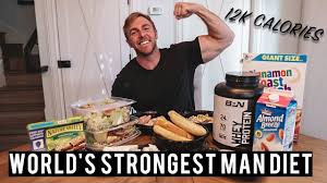 Worlds Strongest Man Diet Challenge Full Day Of Eating 12 000 Calories